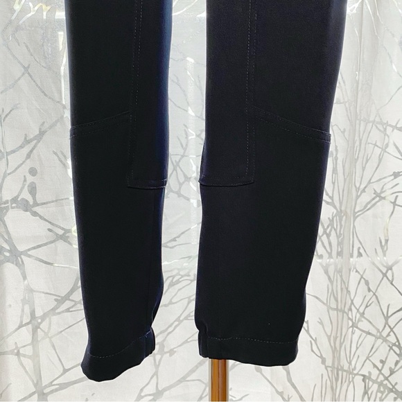 VINCE NAVY BLACK ZIPPER SIDE POCKETS PATCHWORK CARGO JOGGER DRESS PANTS - Picture 3 of 15